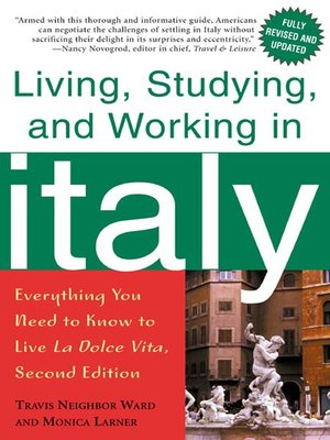 cover image of Living, Studying, and Working in Italy